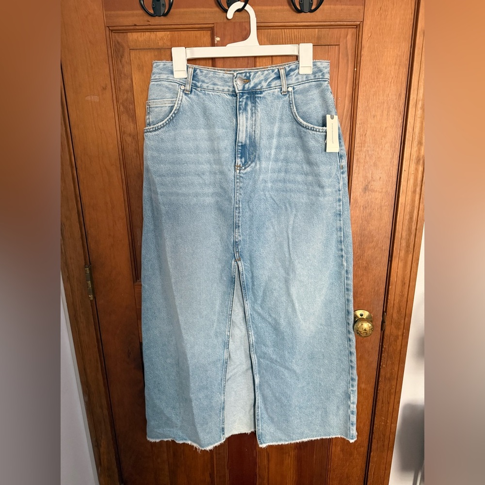 Pilcro Denim Maxi Skirt